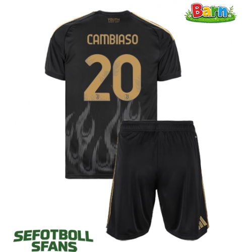 Juventus Andrea Cambiaso #20 Tredjeställ Barn 2026-27 Kortärmad (+ Korta byxor)